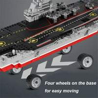 Thumbnail for Building Blocks Military MOC Chinese Type 001 Aircraft Carrier Ship Bricks - 7