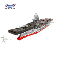 Thumbnail for Building Blocks Military MOC Chinese Type 001 Aircraft Carrier Ship Bricks - 3