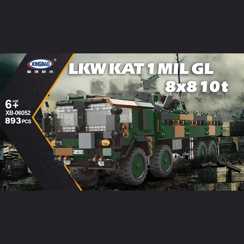 Building Blocks Military MOC MAN LKW KAT 1 Mil GL 10t Truck Bricks Toy - 4