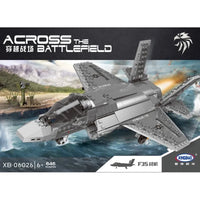 Thumbnail for Building Blocks Military MOC Stealth Fighter Jet F - 35 Aircraft Bricks Toys - 6