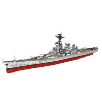 Thumbnail for Building Blocks Military MOC USS Missouri Cruiser Warship Bricks Toy - 1