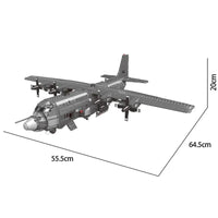 Thumbnail for Building Blocks Military MOC WW2 AC-130 Gunboat Aircraft Bricks Kids Toys - 4