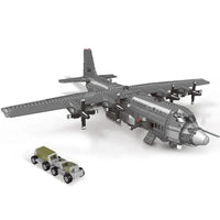 Thumbnail for Building Blocks Military MOC WW2 AC-130 Gunboat Aircraft Bricks Kids Toys - 1
