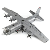Thumbnail for Building Blocks Military MOC WW2 AC-130 Gunboat Aircraft Bricks Kids Toys - 5