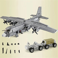 Thumbnail for Building Blocks Military MOC WW2 AC-130 Gunboat Aircraft Bricks Kids Toys - 8