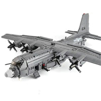 Thumbnail for Building Blocks Military MOC WW2 AC-130 Gunboat Aircraft Bricks Kids Toys - 7