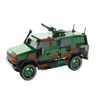 Thumbnail for Building Blocks Military MOC WW2 ATF DINGO Car Infantry Vehicle Bricks Toy Construction Set Toys - 1