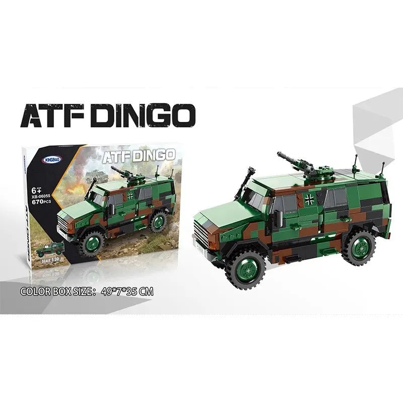 Building Blocks Military MOC WW2 ATF DINGO Car Infantry Vehicle Bricks Toy - 4