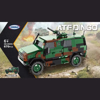 Thumbnail for Building Blocks Military MOC WW2 ATF DINGO Car Infantry Vehicle Bricks Toy Construction Set Toys - 2