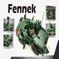 Thumbnail for Building Blocks Military MOC WW2 German Fennek Armored Vehicle Bricks Toy - 3
