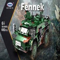 Thumbnail for Building Blocks Military MOC WW2 German Fennek Armored Vehicle Bricks Toy - 2