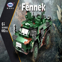 Thumbnail for Building Blocks Military MOC WW2 German Fennek Armored Vehicle Bricks Toy Construction Set Toys - 2