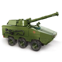 Thumbnail for Building Blocks Military WW2 Armored Canon Vehicle Bricks Toy Construction Set Toys - 1