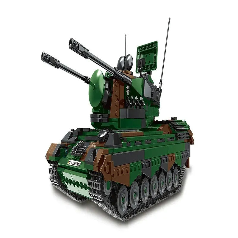 Building Blocks Military WW2 FlakPz Gepard Self Propelled Artillery Bricks Toy - 5