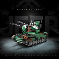 Thumbnail for Building Blocks Military WW2 FlakPz Gepard Self Propelled Artillery Bricks Toy - 4
