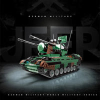 Thumbnail for Building Blocks Military WW2 FlakPz Gepard Self Propelled Artillery Bricks Toy Construction Set Toys - 4