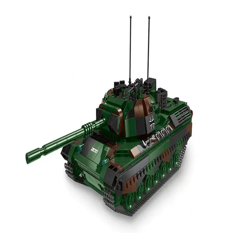 Building Blocks Military WW2 German Kampfpanzer Leopard 1 Battle Tank Bricks Toy