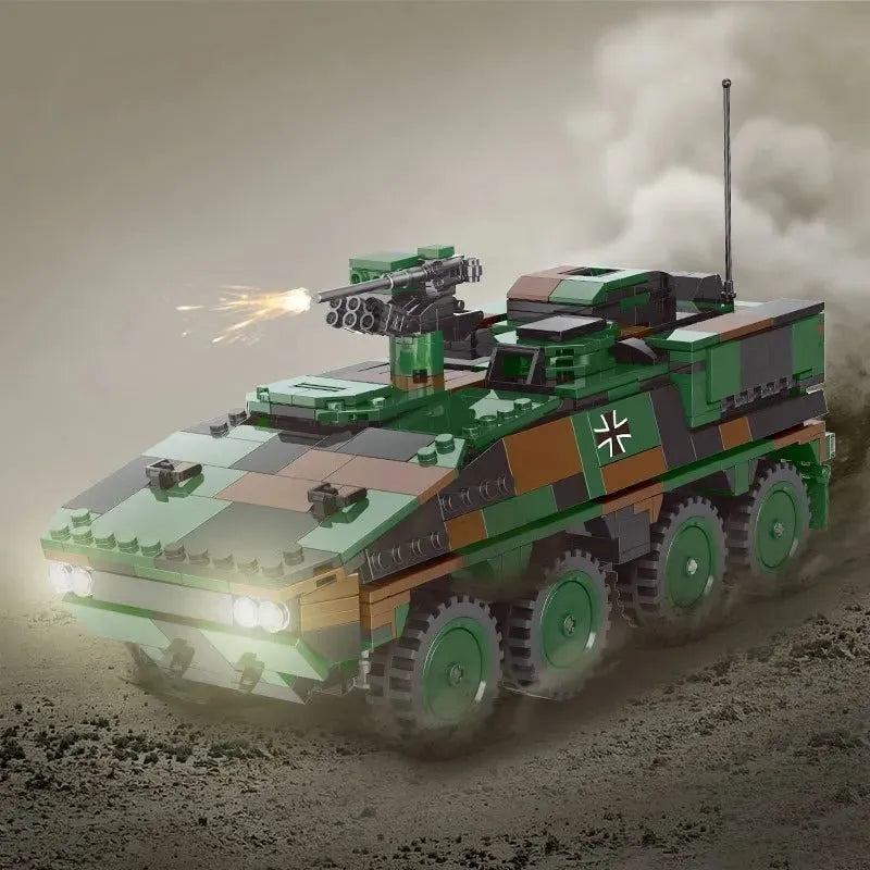 Building Blocks Military WW2 GTK Boxer Bundeswehr Infantry Vehicle Bricks Toys - 1