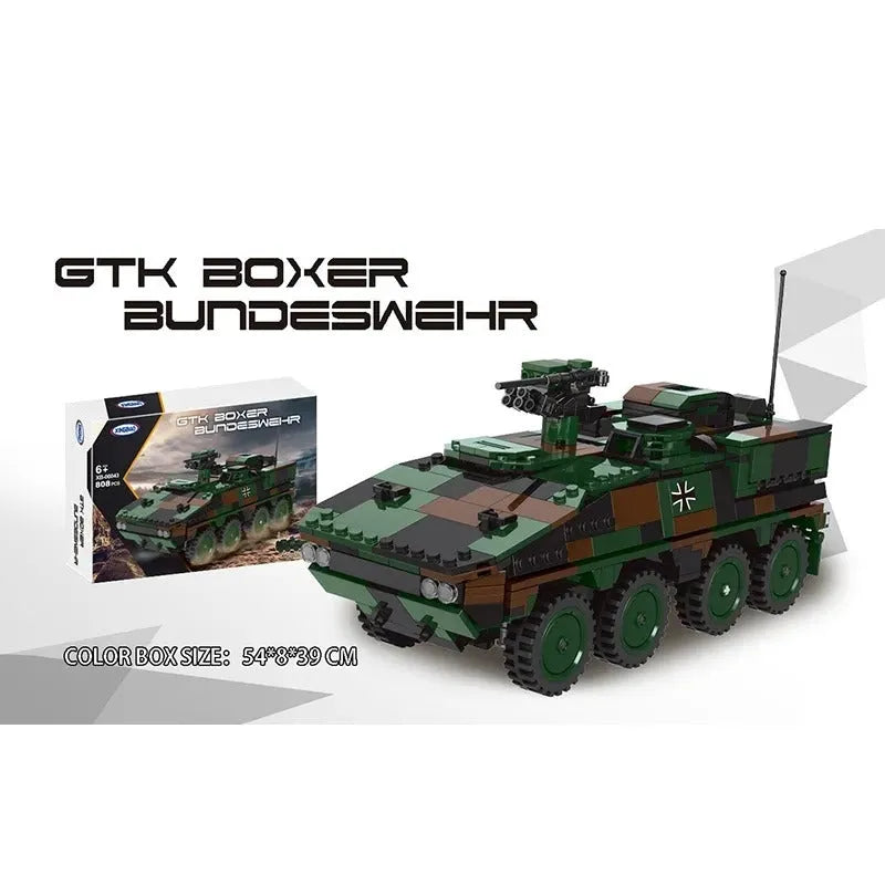 Building Blocks Military WW2 GTK Boxer Bundeswehr Infantry Vehicle Bricks Toys - 5