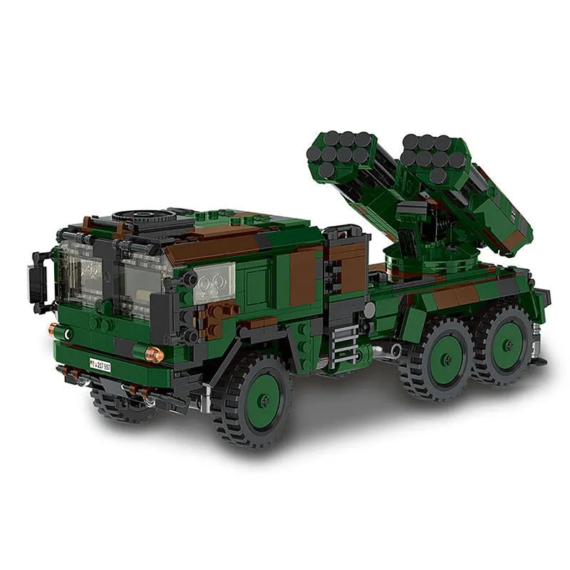Building Blocks Military WW2 MOC German LARS 2 Missile Launcher Bricks Toys Construction Set Toys - 1