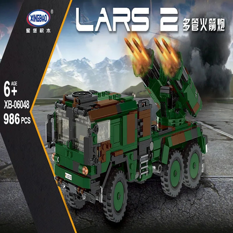 Building Blocks Military WW2 MOC German LARS 2 Missile Launcher Bricks Toys Construction Set Toys - 2