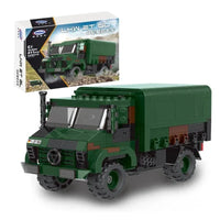 Thumbnail for Building Blocks Military WW2 MOC Unimog LKW 2T GL Armored Truck Bricks Toy - 3