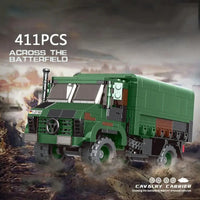 Thumbnail for Building Blocks Military WW2 MOC Unimog LKW 2T GL Armored Truck Bricks Toy - 4