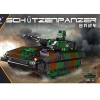 Thumbnail for Building Blocks Military WW2 Schutzenpanzer Infantry Combat Vehicle Bricks Toy Construction Set Toys - 3
