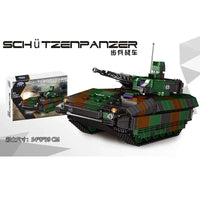 Thumbnail for Building Blocks Military WW2 Schutzenpanzer Infantry Combat Vehicle Bricks Toy - 2
