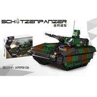 Thumbnail for Building Blocks Military WW2 Schutzenpanzer Infantry Combat Vehicle Bricks Toy Construction Set Toys - 2
