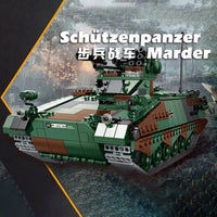 Thumbnail for Building Blocks Military WW2 Schutzenpanzer Marder Infantry Vehicle Bricks Toy Construction Set Toys - 3