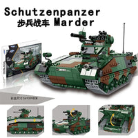 Thumbnail for Building Blocks Military WW2 Schutzenpanzer Marder Infantry Vehicle Bricks Toy - 4