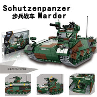 Thumbnail for Building Blocks Military WW2 Schutzenpanzer Marder Infantry Vehicle Bricks Toy Construction Set Toys - 4
