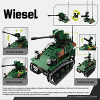 Thumbnail for Building Blocks Military WW2 Wiesel Infantry Combat Armored Vehicle Bricks Toy - 3