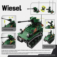 Thumbnail for Building Blocks Military WW2 Wiesel Infantry Combat Armored Vehicle Bricks Toy Construction Set Toys - 3