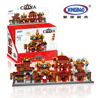 Thumbnail for Building Blocks MOC Architecture China Town Street Bricks Toy Construction Set Toys - 8