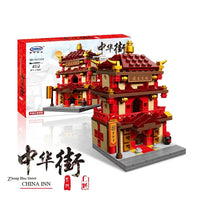 Thumbnail for Building Blocks MOC Architecture China Town Street Bricks Toy Construction Set Toys - 6