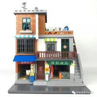 Thumbnail for Building Blocks MOC City Creator Guest House Urban Village Bricks Toys - 2