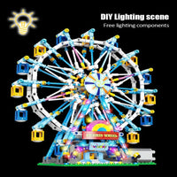 Thumbnail for Building Blocks MOC Creator City Rotating Ferris Wheel Bricks Kids Toys - 8