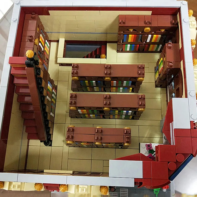 Building Blocks MOC Creator Expert City Toys and Bookstore Shop Bricks Toy - 9