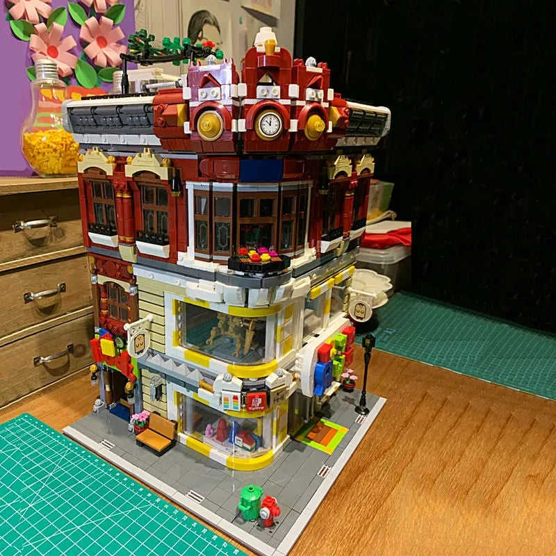 Building Blocks MOC Creator Expert City Toys and Bookstore Shop Bricks Toy - 5