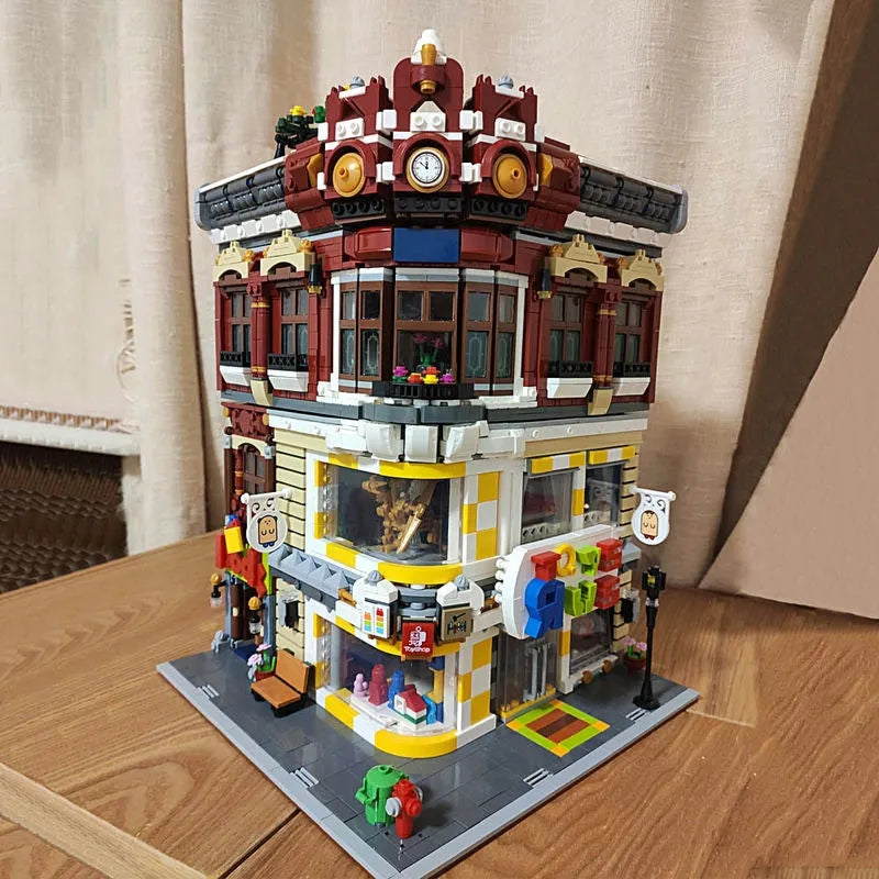 Building Blocks MOC Creator Expert City Toys and Bookstore Shop Bricks Toy - 4