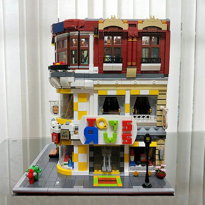 Building Blocks MOC Creator Expert City Toys and Bookstore Shop Bricks Toy - 7