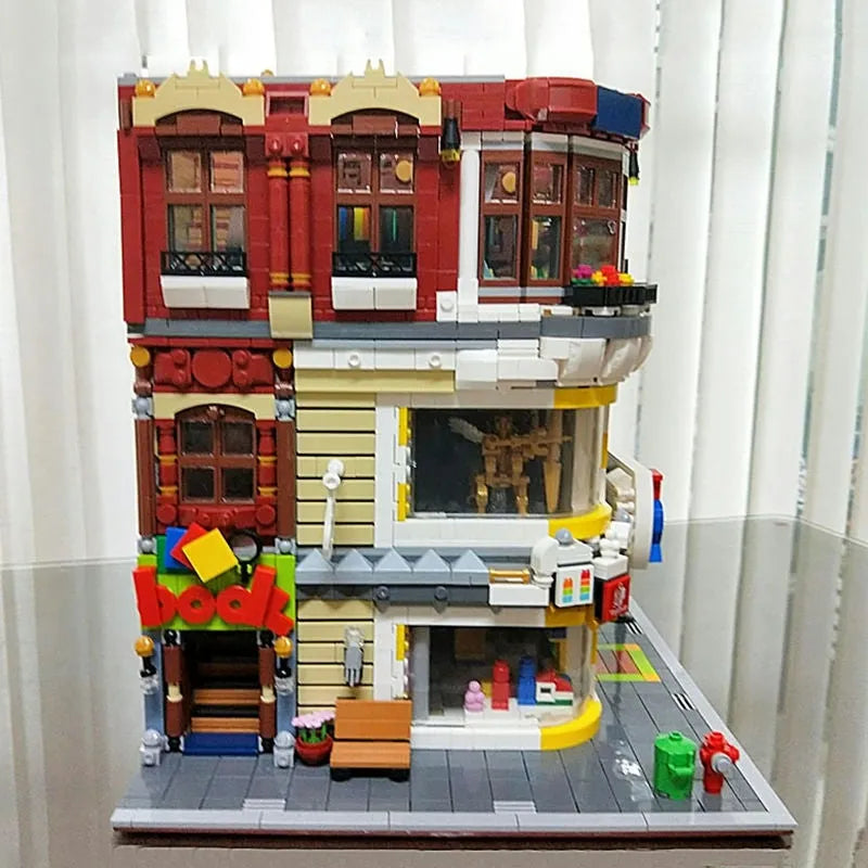 Building Blocks MOC Creator Expert City Toys and Bookstore Shop Bricks Toy - 8