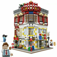 Thumbnail for Building Blocks MOC Creator Expert City Toys and Bookstore Shop Bricks Toy - 1
