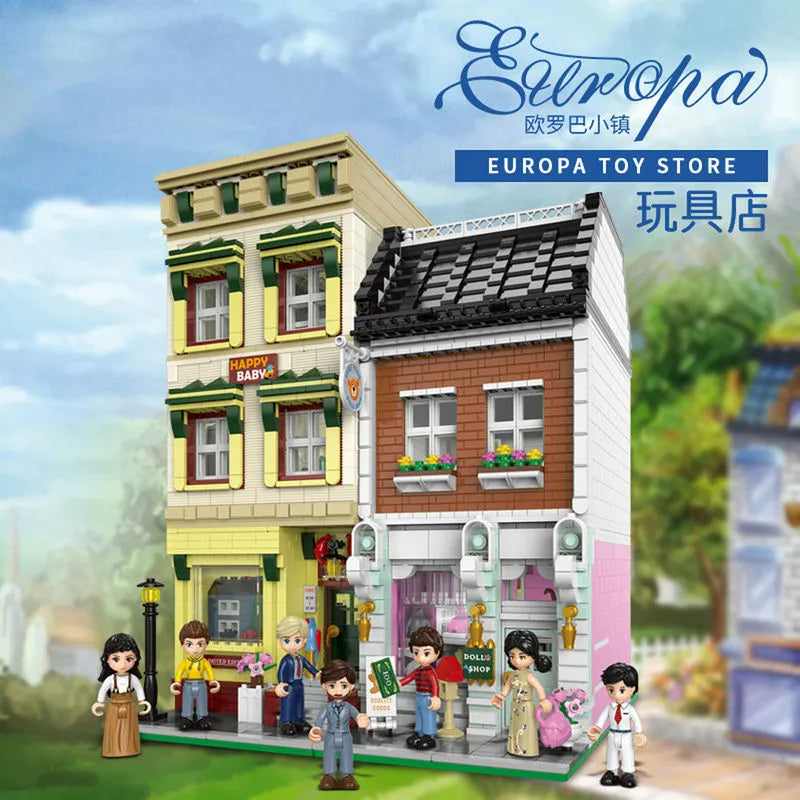 Building Blocks MOC Creator Expert Europa City Toys Store Bricks Toy Construction Set Toys - 2