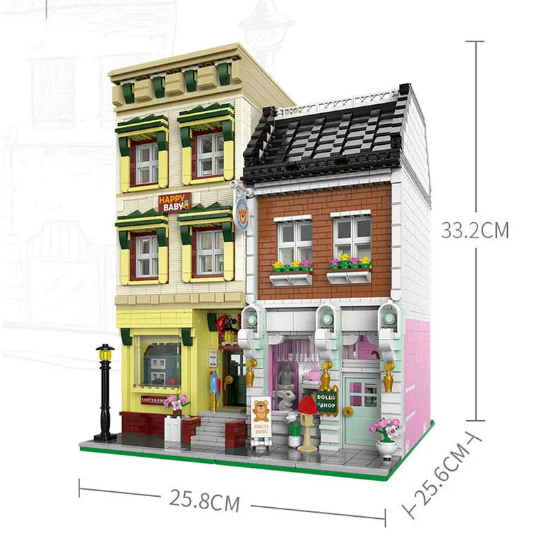 Building Blocks MOC Creator Expert Europa City Toys Store Bricks Toy Construction Set Toys - 3