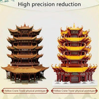 Thumbnail for Building Blocks MOC Creator Expert Yellow Crane Tower Bricks Toy Construction Set Toys - 6
