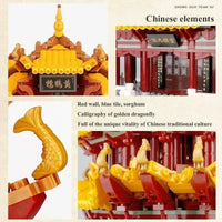 Thumbnail for Building Blocks MOC Creator Expert Yellow Crane Tower Bricks Toy Construction Set Toys - 5