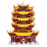 Thumbnail for Building Blocks MOC Creator Expert Yellow Crane Tower Bricks Toy - 4